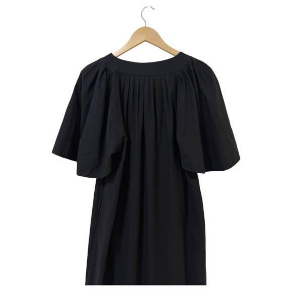 Tuckernuck Pomander Place  Finley Flutter Sleeve Maxi Dress Size XL Black Event - Picture 7 of 10